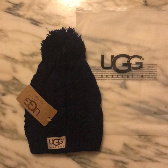 ugg beanie hat with pom pom